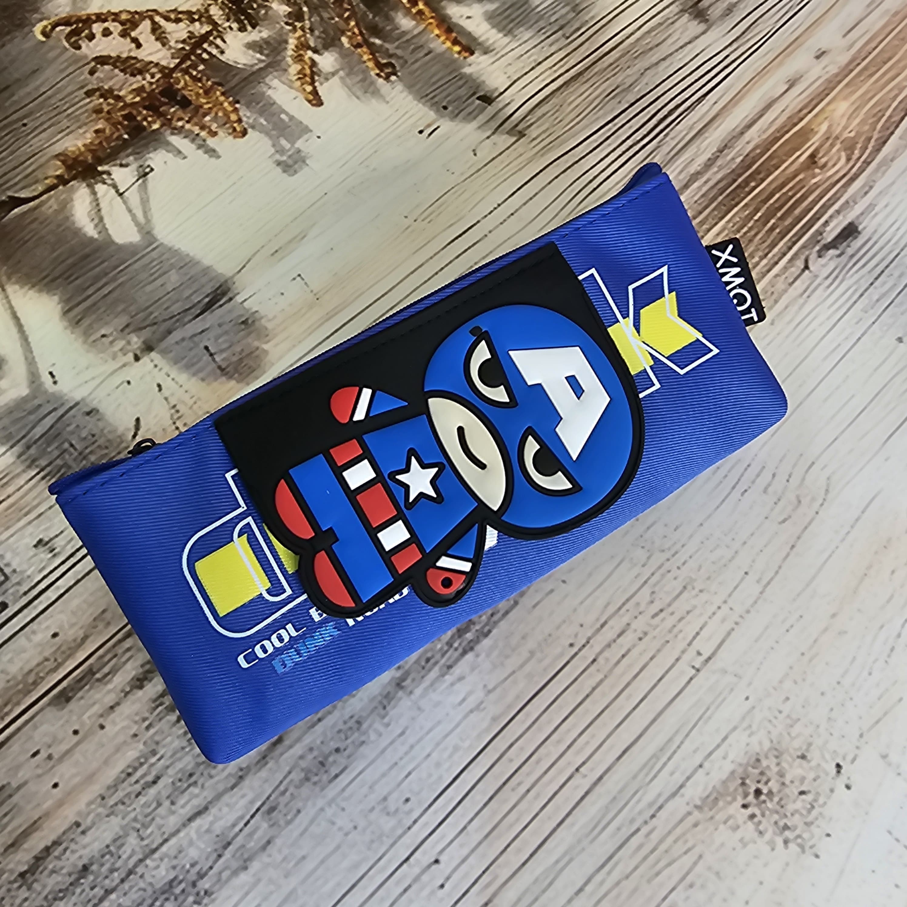 Superhero avenger -Themed Soft Pouch for Kids – Trendy & Durable Single Chain Pencil Case Featuring Spiderman, Batman & Captain America | Perfect Return Gift & School Essential for Students | Available at www.usmile.toys
